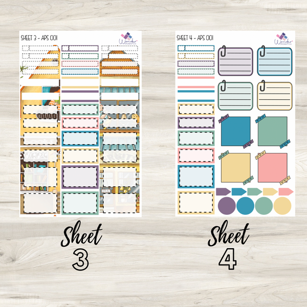 Vertical Color Stickers Vertical APS 001 Sticker Kit – Wonder Stickers Co.