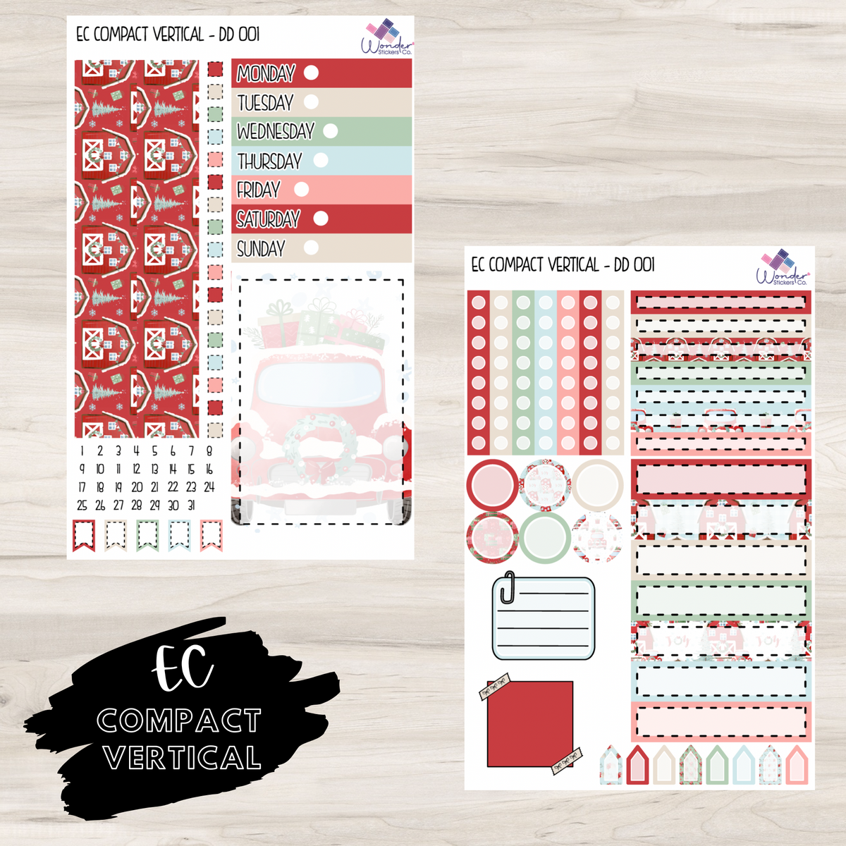 EC CV DD 001 Sticker Kit – Wonder Stickers Co.