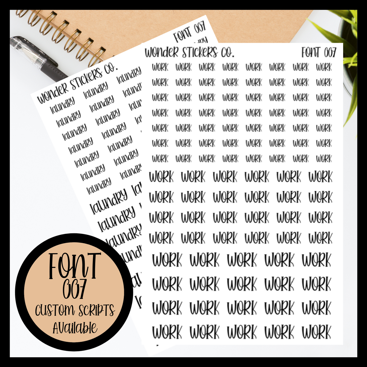 Font 007 – Wonder Stickers Co.