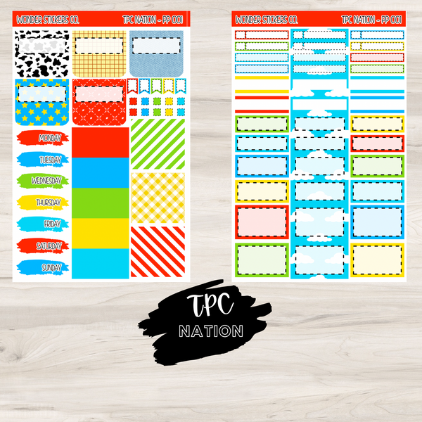 TPC Nation PP 001 Sticker Kit